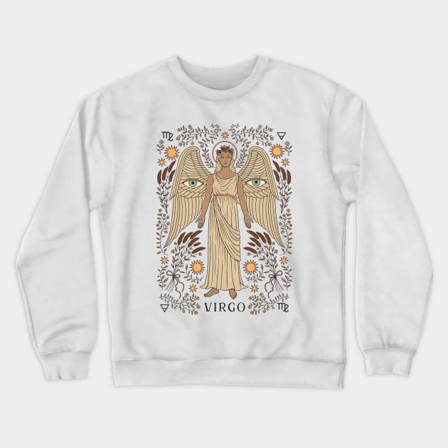 Virgo, The Maiden Crewneck Sweatshirt by thiagocorrea